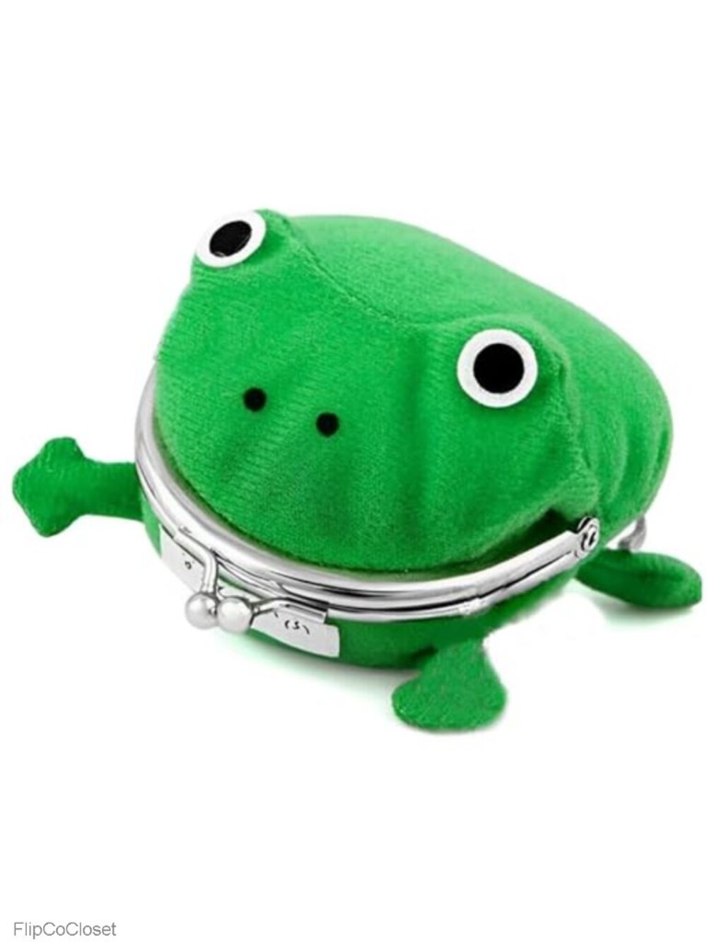 Cute Frog Plush Mini Wallet Coin Purse Keychain Anime Cosplay Accessory
